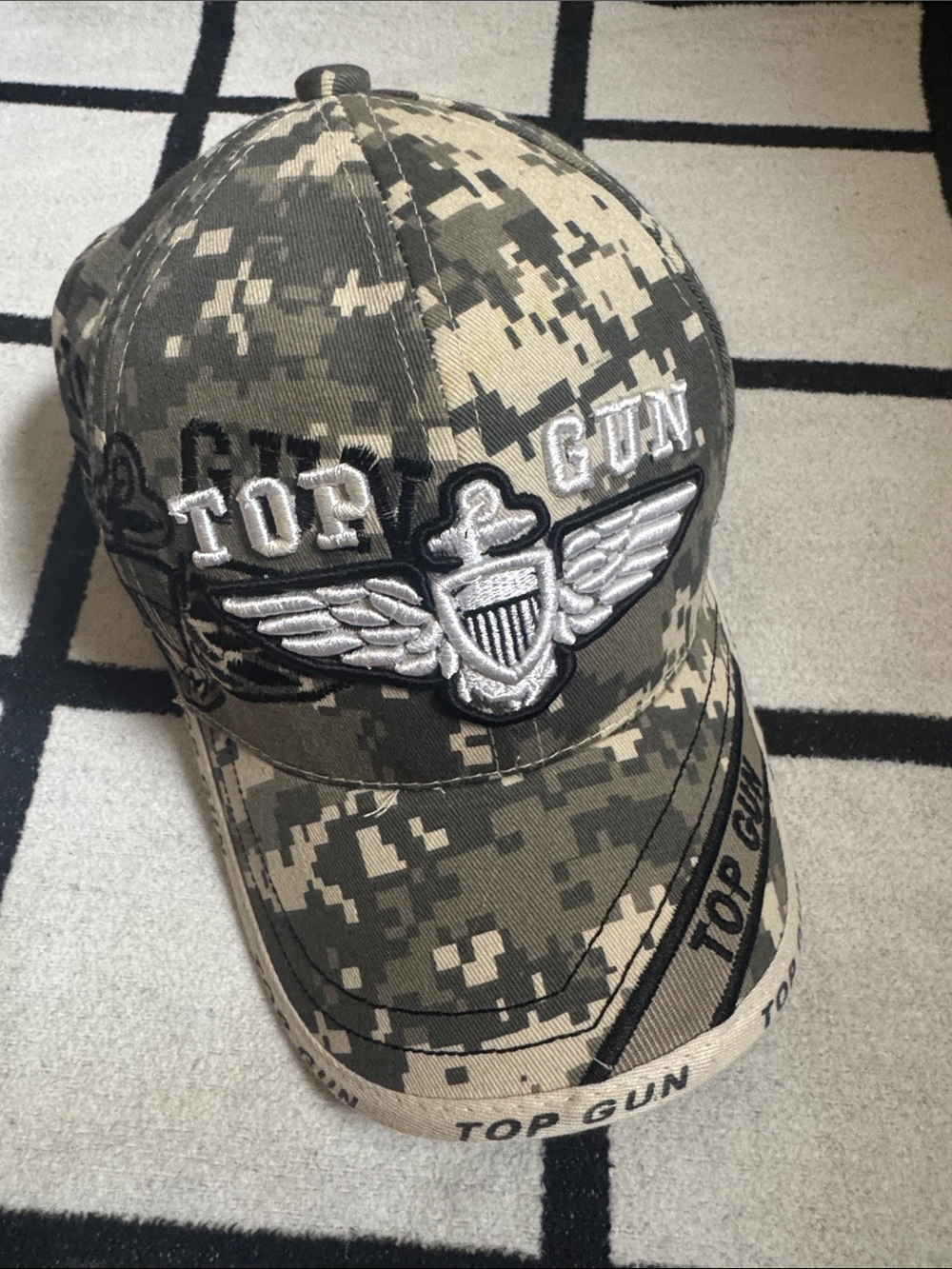 Men's Digital Camo Baseball Cap - Olive Green